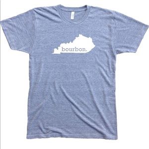 Kentucky bourbon T-shirt in light blue
